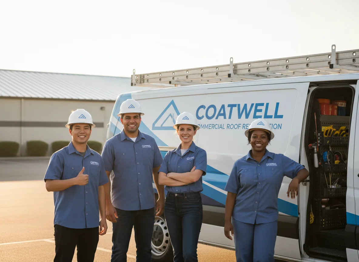 Commercial roof coating company in Leopolis, WI